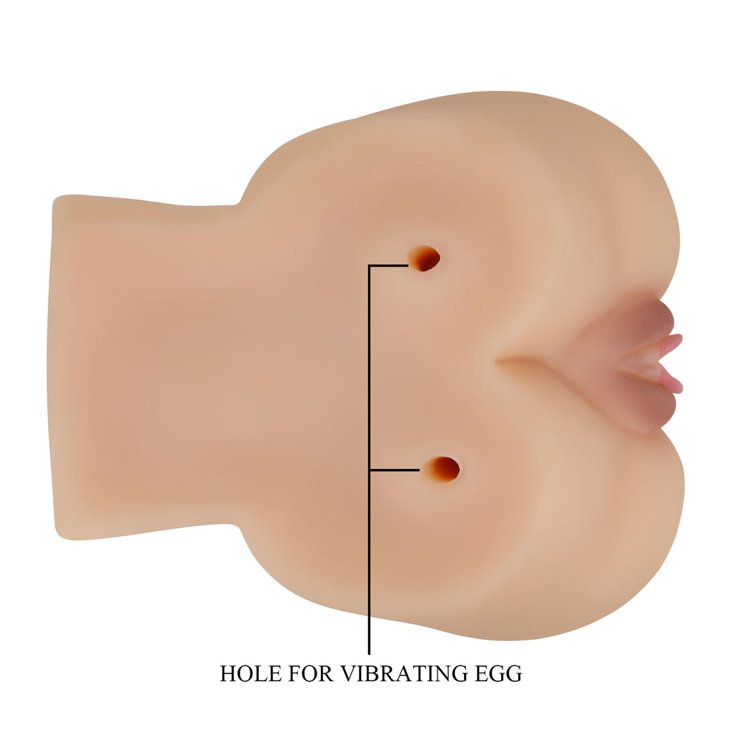 Masturbador Kylie Realistic Vagina and Ass Vibrator - Light