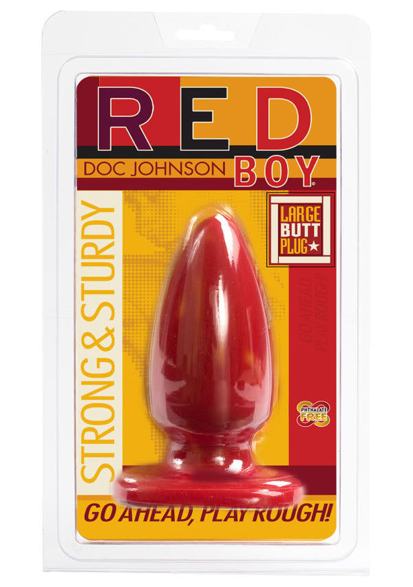 Red Boy Large 5 Inch Butt Plug
