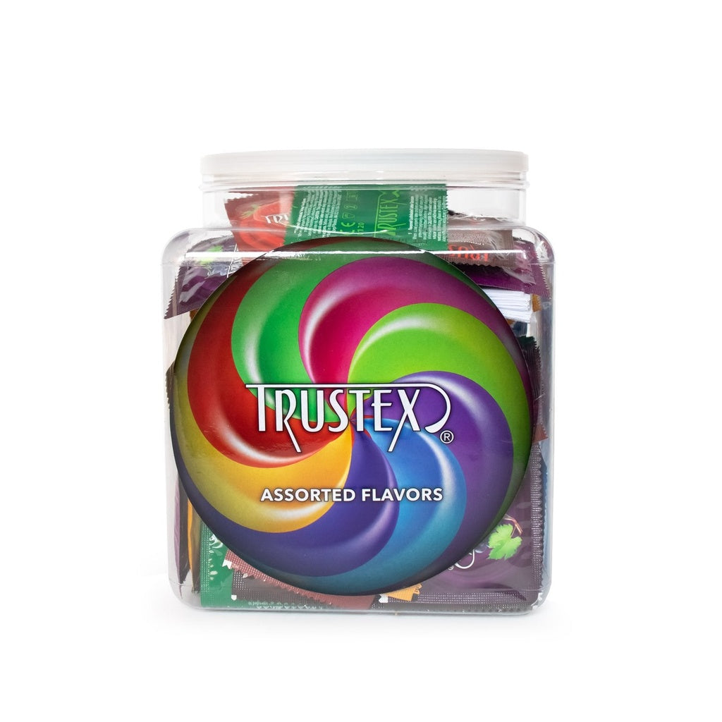 Preservativos lubricados con sabor Trustex.