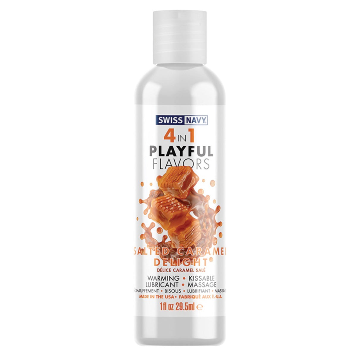 Lubricante Swiss Navy 4 In 1 Playful Flavors-Salted Caramel 1oz
