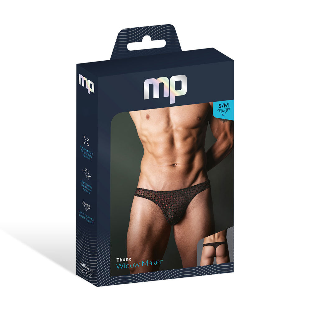 Tanga clásica Widow Maker - S/m - Negro