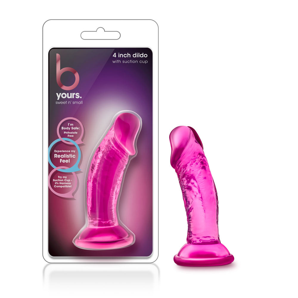 B Yours - Dulce consolador pequeño de 4 pulgadas con ventosa - Rosa