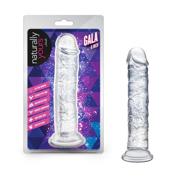 Naturally Yours  Dildo - Gala - Sparkling Clear