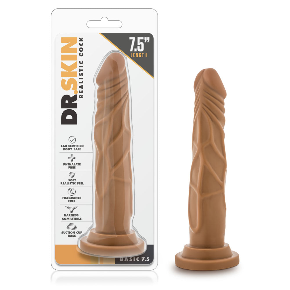Dr. Skin - Dildo realista - Básico 7.5 - Mocha