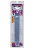 Crystal Jellies Jr. Doble Dildo de 12 pulgadas - Transparente