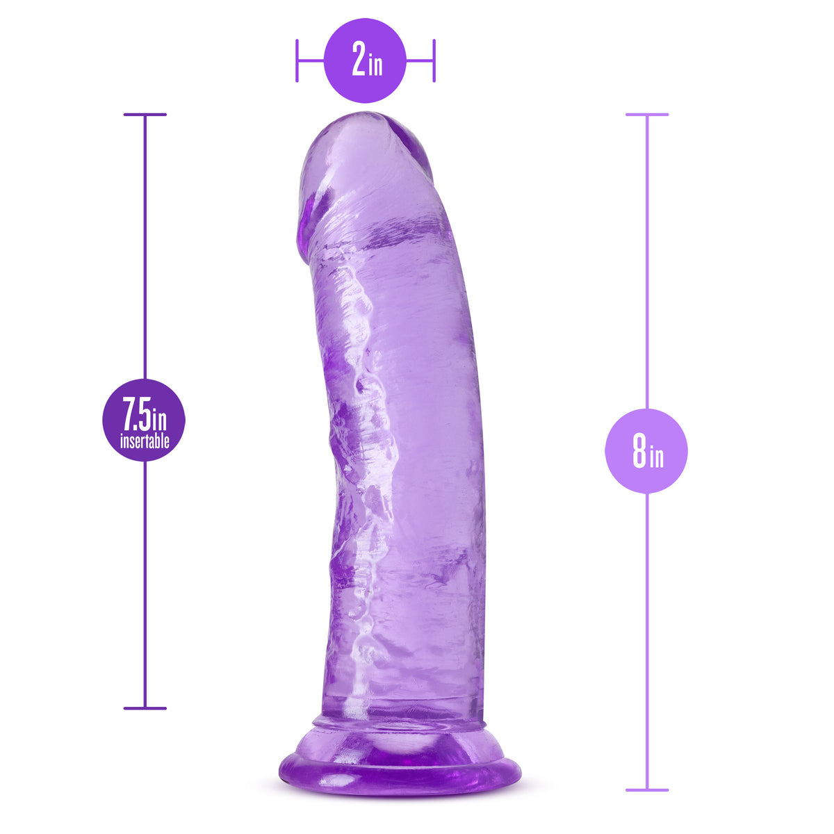 Dildo B Yours Plus - Roar N” Ride - Púrpura