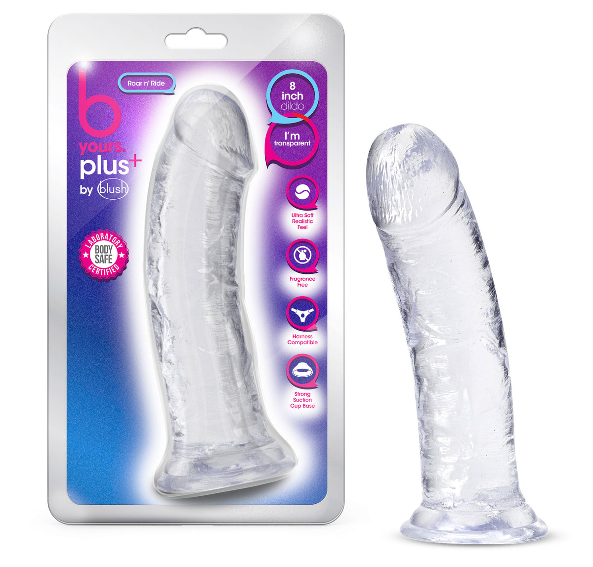 Dildo B Yours Plus - Roar N” Ride - Clear