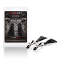 Juego de pezones, borlas juguetonas, pinzas para pezones - Negro