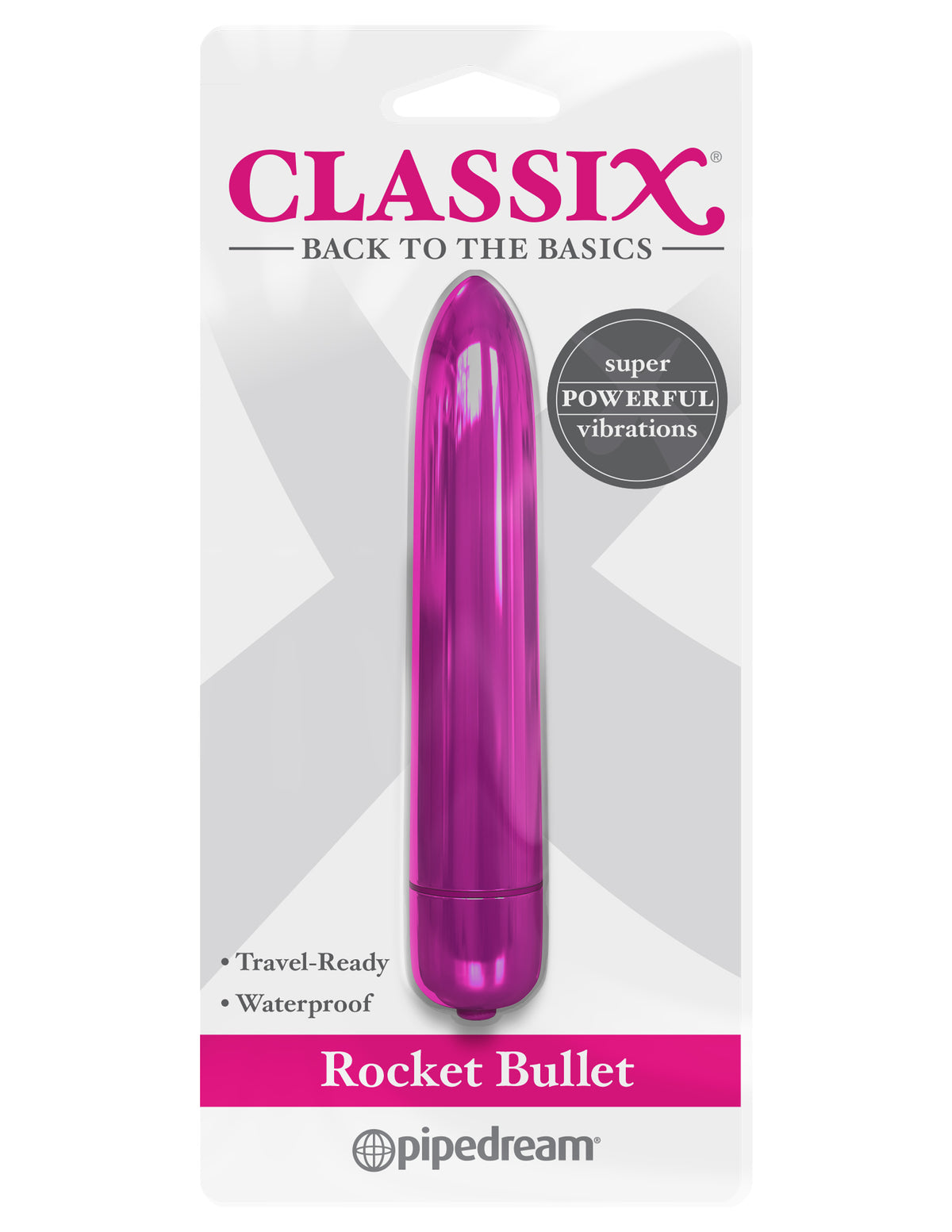 Vibrador Classix Rocket Bullet - Rosado