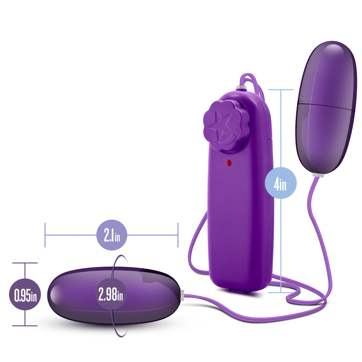 Vibrador B Yours Double Pop - Ciruela