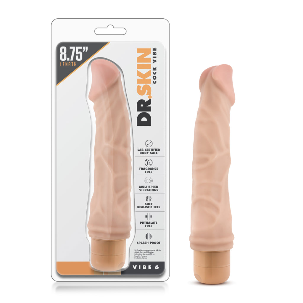 Vibrador Dr. Skin - Cock Vibe 6 - Beige