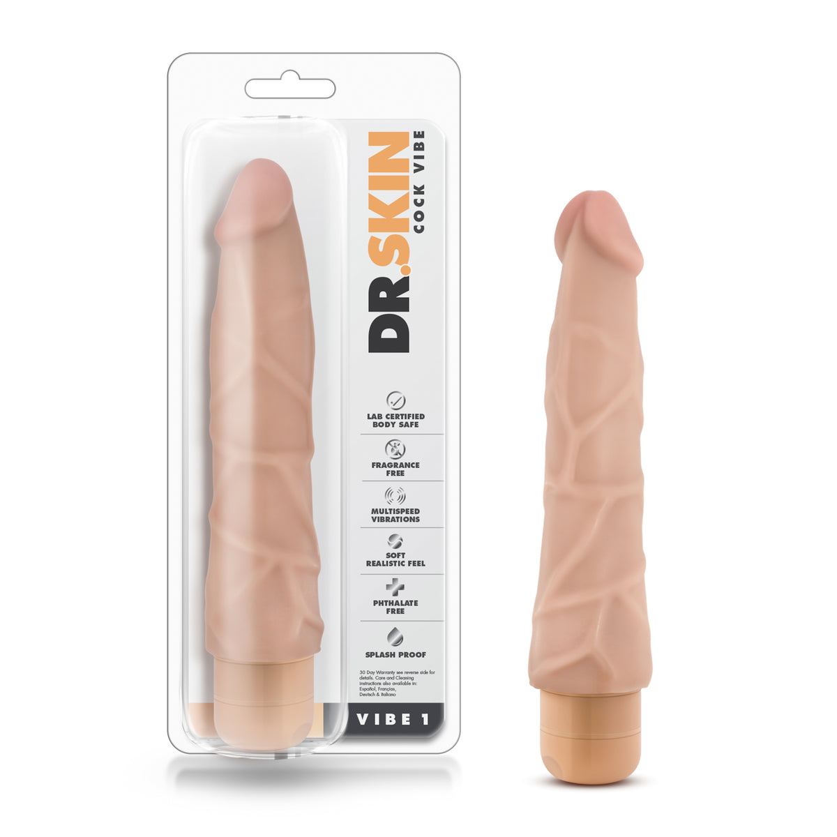 Vibrador Dr. Skin - Cock Vibe # 1 - Beige