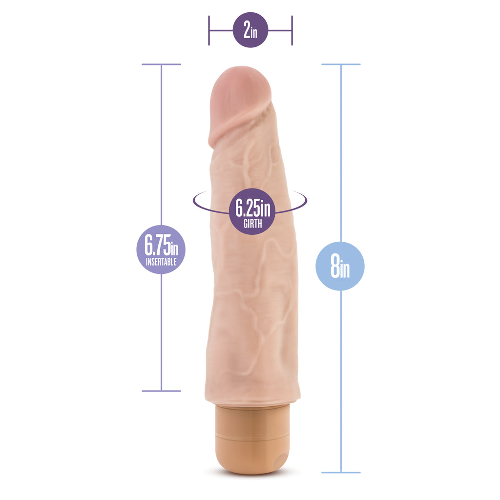 Vibrador Dr. Skin - Cock Vibe 14 - 8 Inch - Beige