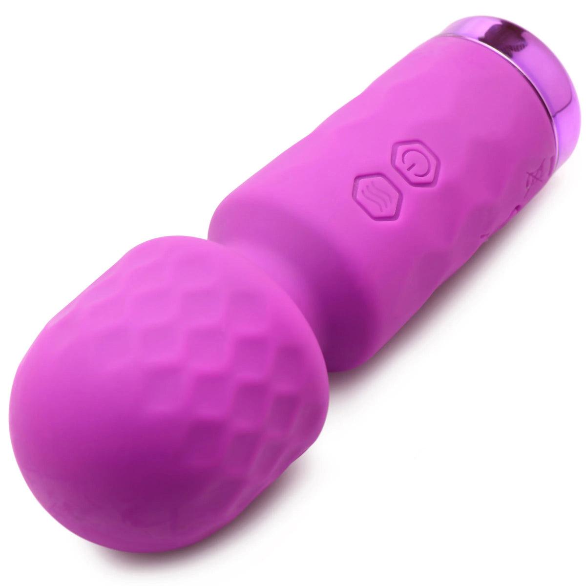 Vibrador 10x Mini Silicone Wand - Purpura