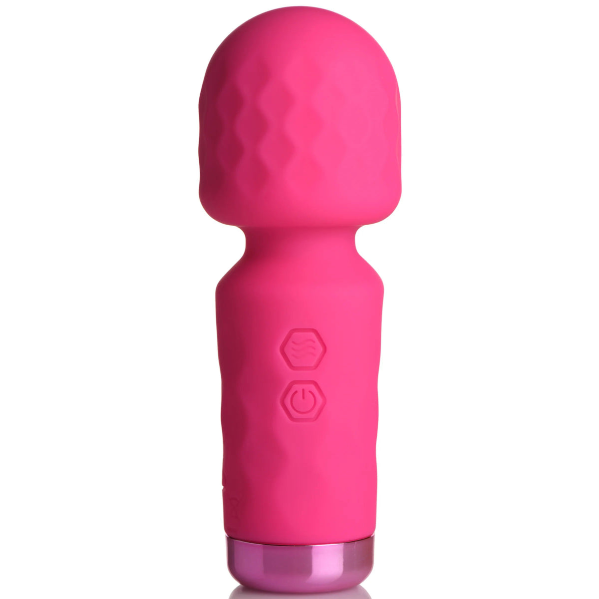 Vibrador 10x Mini Silicone Wand - Rosado