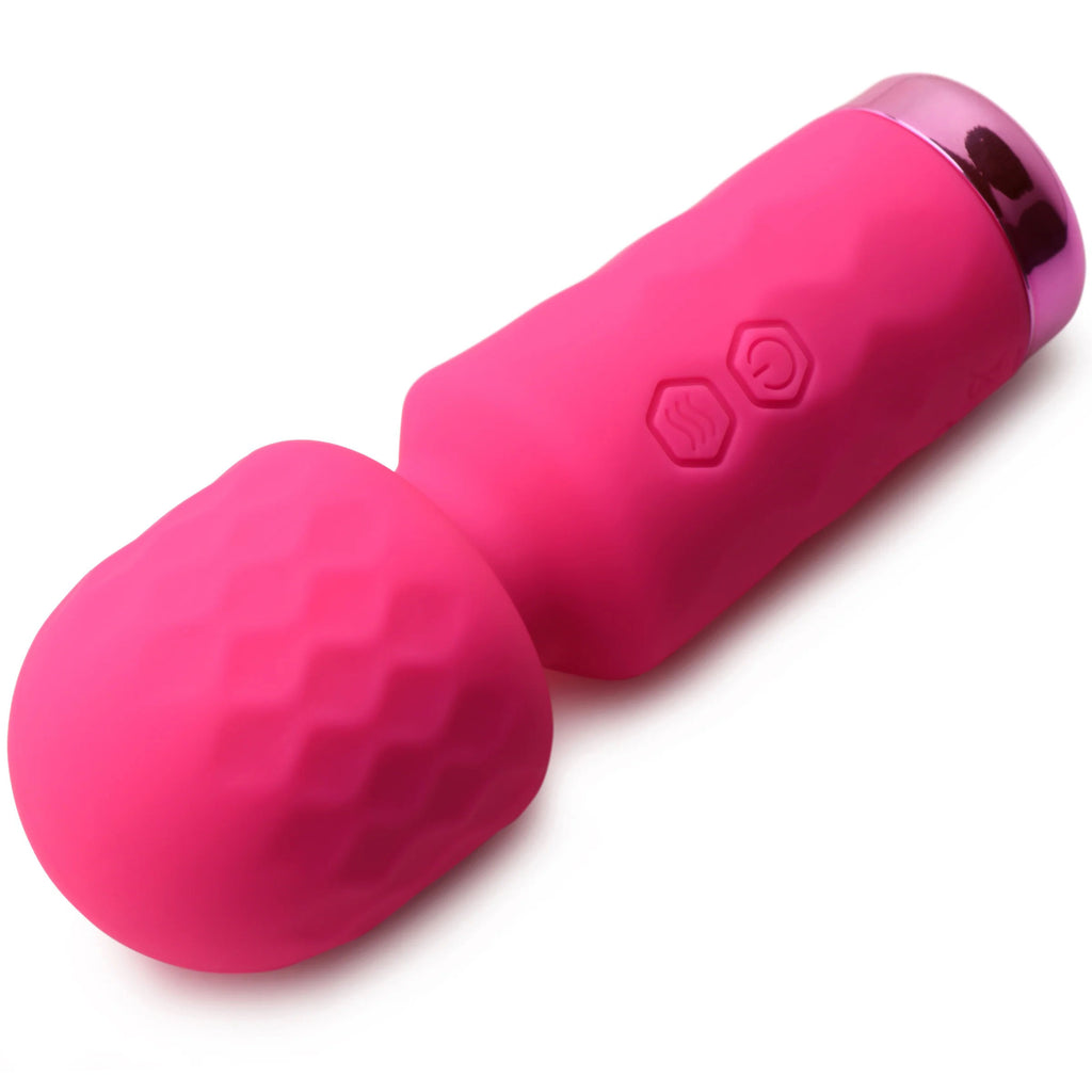 Vibrador 10x Mini Silicone Wand - Rosado