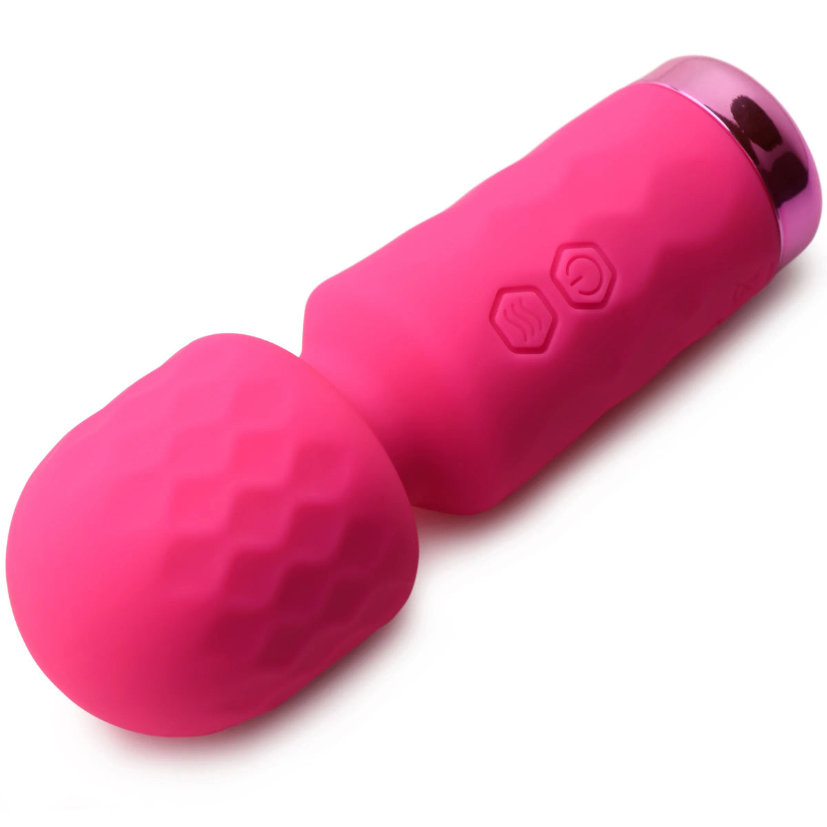 Vibrador 10x Mini Silicone Wand - Rosado