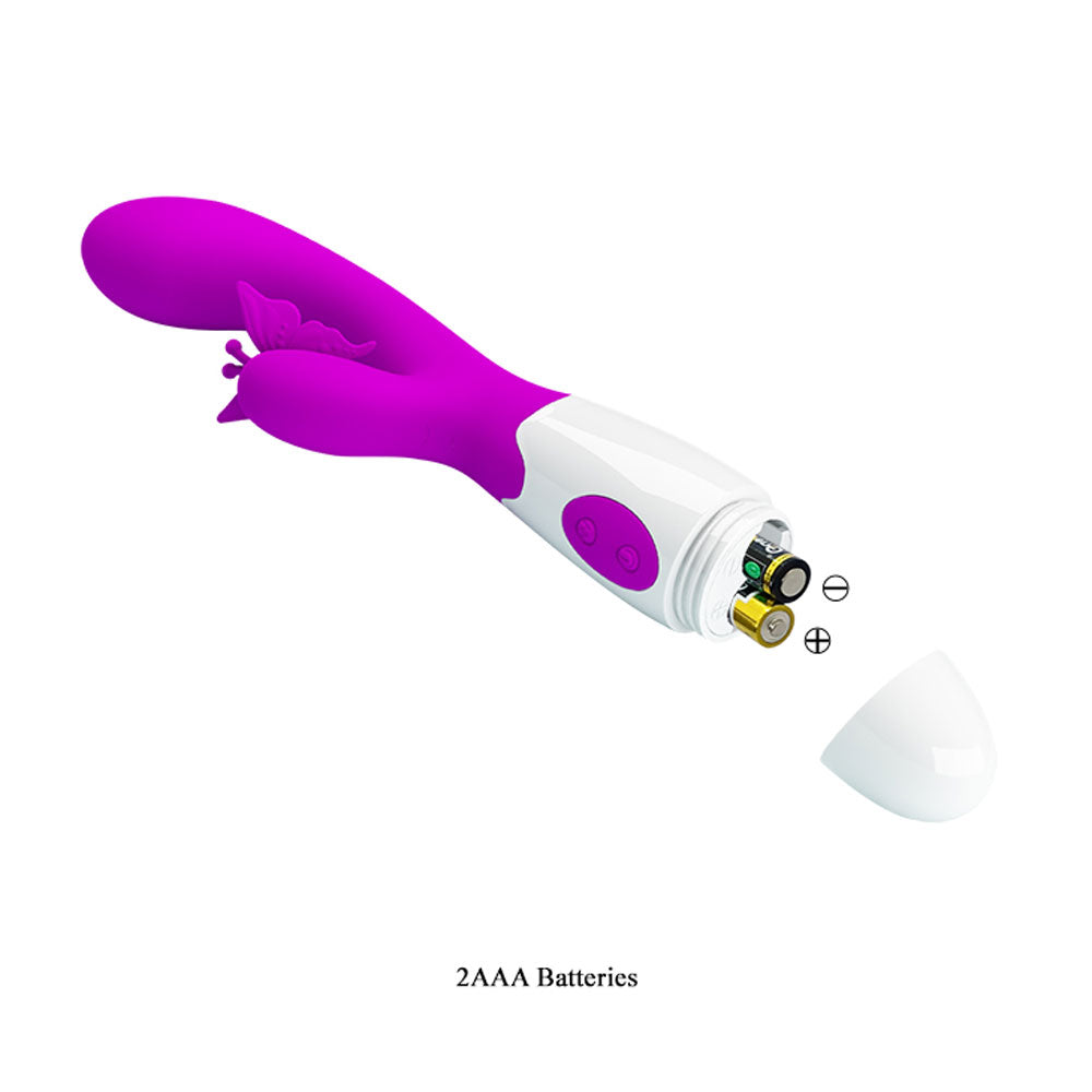 Vibrador Pretty Love Butterfly Kiss - Púrpura