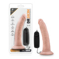 Vibrador Dr. Skin - Dr. Dave - de 7 pulgadas con ventosa - Beige
