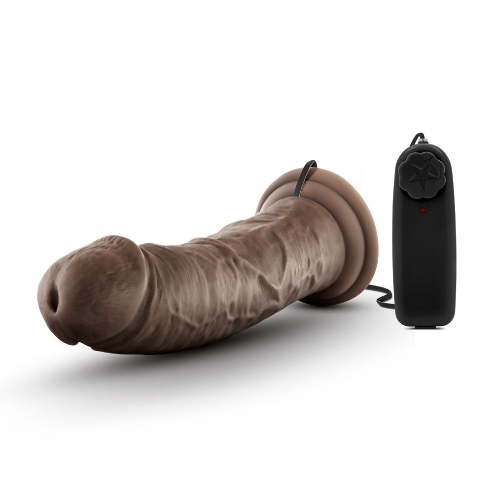 Vibrador Dr. Skin - Dr. Joe - 8 pulgadas con ventosa - Chocolate