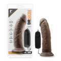 Vibrador Dr. Skin - Dr. Joe - 8 pulgadas con ventosa - Chocolate
