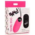 Bala Vibradora 28x Swirl Silicone Egg - Pink