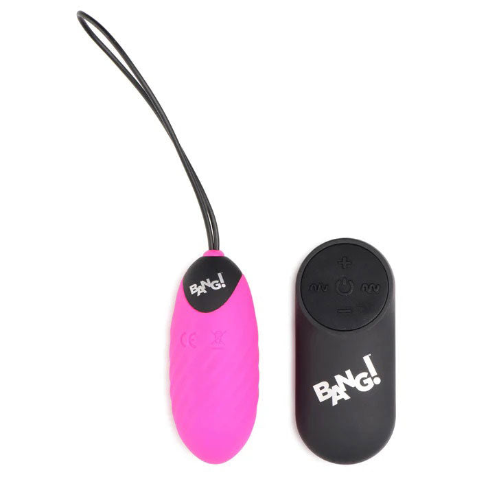 Bala Vibradora 28x Swirl Silicone Egg - Pink