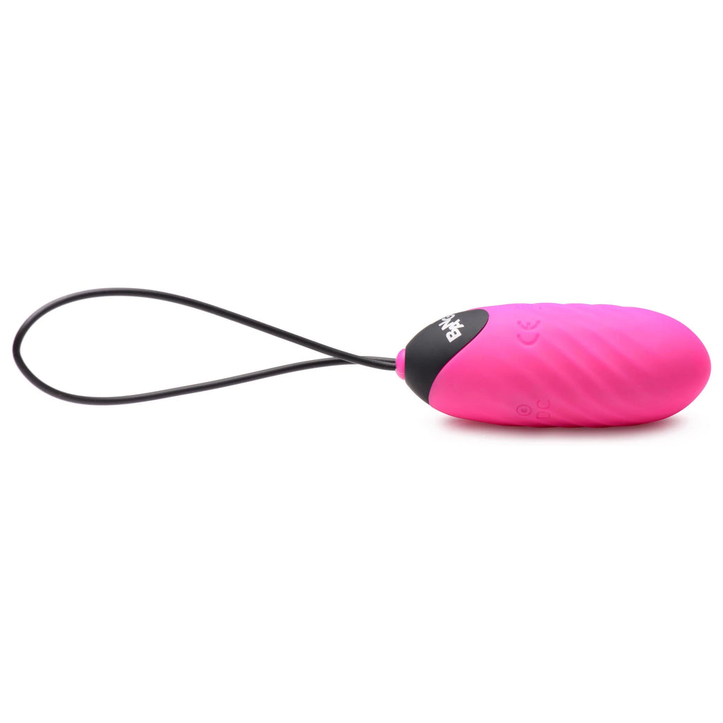 Bala Vibradora 28x Swirl Silicone Egg - Pink