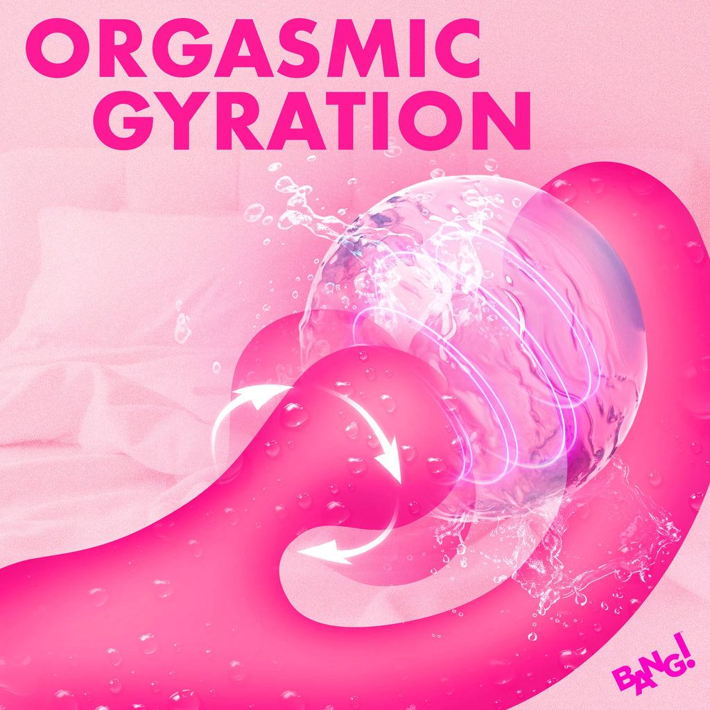 Vibrador de silicona Gyro Rabbit - Rosa