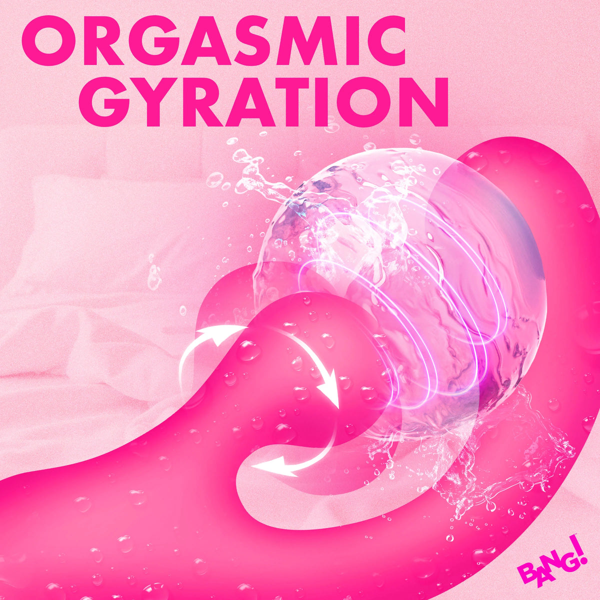 Vibrador de silicona Gyro Rabbit - Rosa