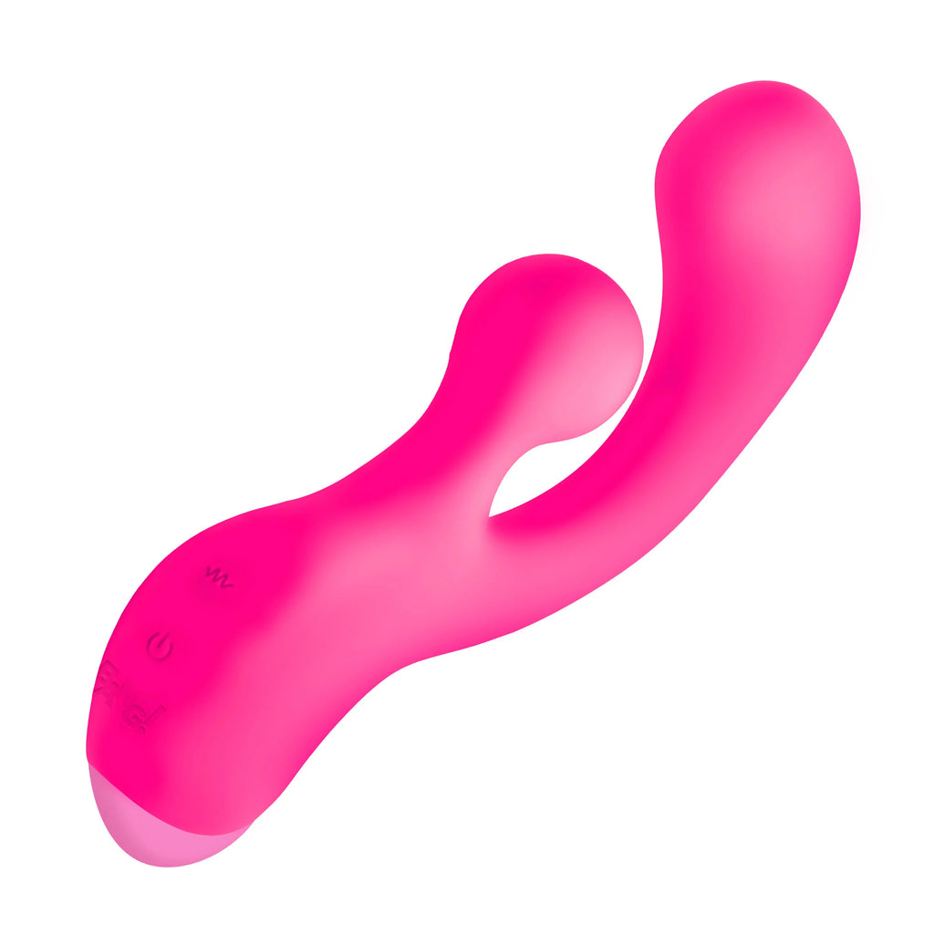 Vibrador de silicona Gyro Rabbit - Rosa