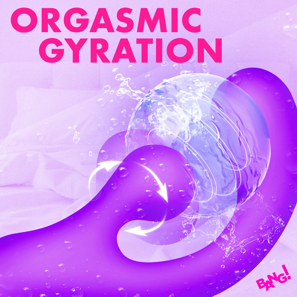 Vibrador de silicona Gyro Rabbit - Morado