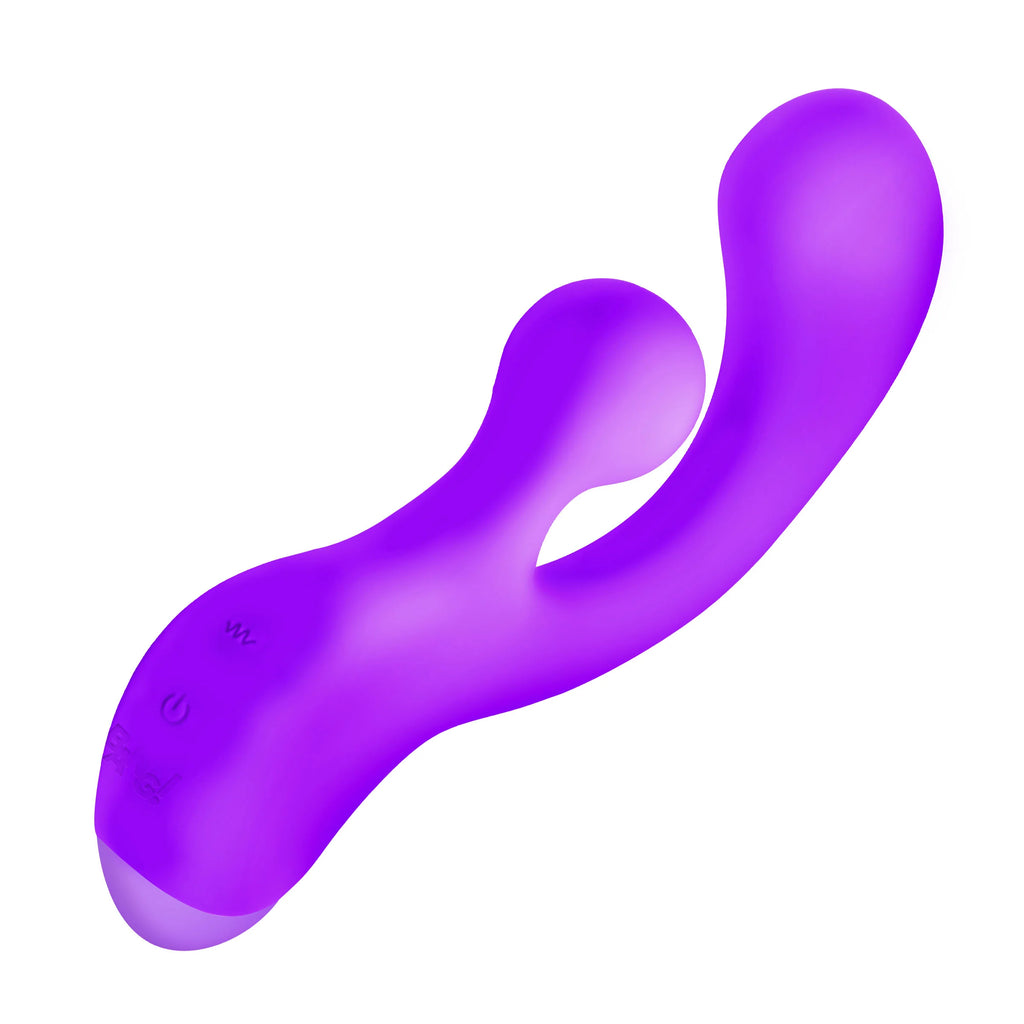 Vibrador de silicona Gyro Rabbit - Morado