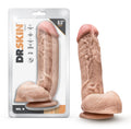 Dildo Dr. Skin - Mr. D - de 8,5 pulgadas con bolas - Beige