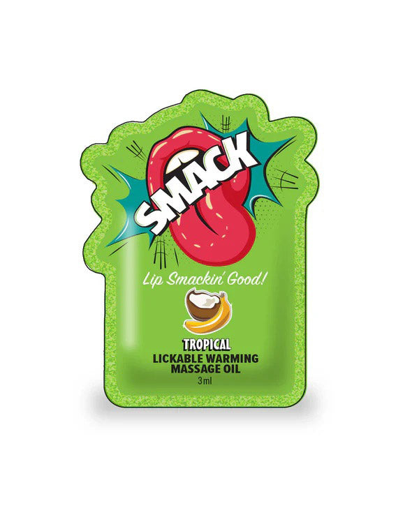 Loción de masaje Warming Smack Lickable, 3 ml - Tropical