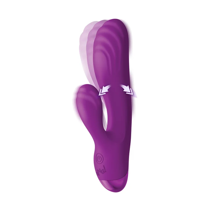 Vibrador de conejo de silicona Bg G-Spot púrpura