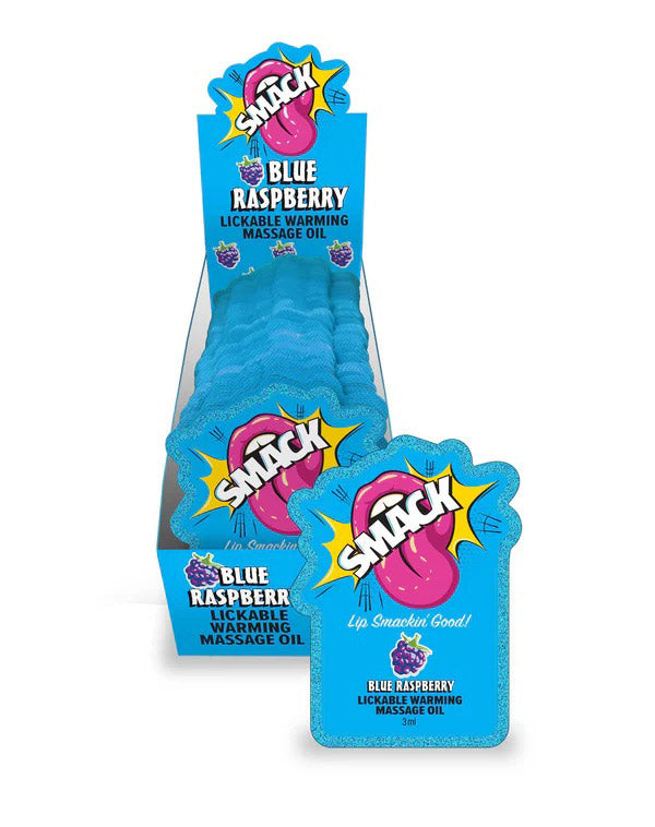 Loción de masaje Smack Lickable, de 3 ml  - Frambuesa Azul