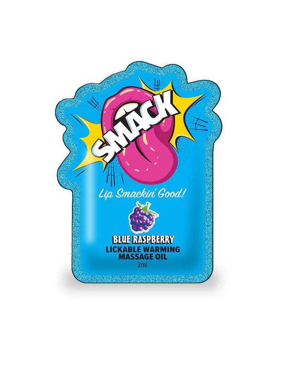 Loción de masaje Smack Lickable, de 3 ml  - Frambuesa Azul