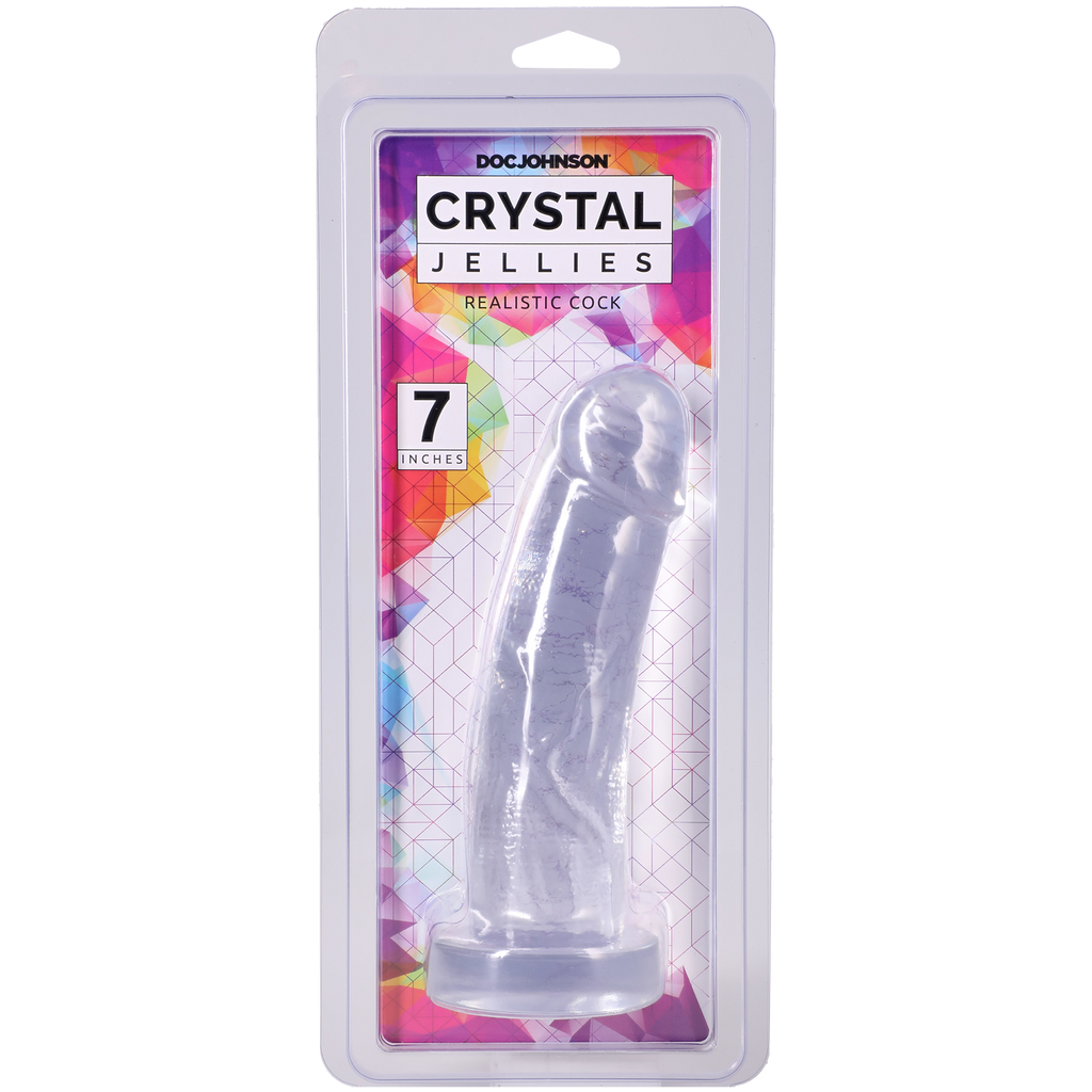 Crystal Jellies - Dildo realista - 7 pulgadas transparente