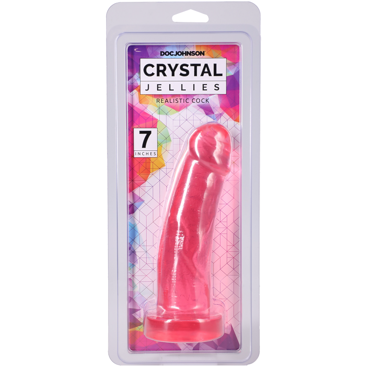 Crystal Jellies - Dildo realista - 7 pulgadas Rosado