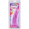 Crystal Jellies - Dildo realista - 7 pulgadas Morado