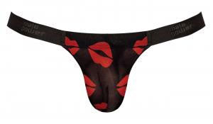 Kiss Me - Micro Tanga v - Pequeño/Mediano - Labios transparentes
