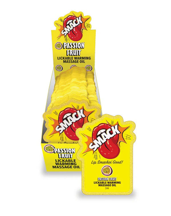 Loción de masaje Warming Smack Lickable, 3 ml - Passion Fruit