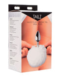 Plug anal de cola de conejo esponjoso blanco Small