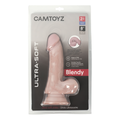 Consolador ultra suave Blendy Camtoyz Beige de 8 pulgadas