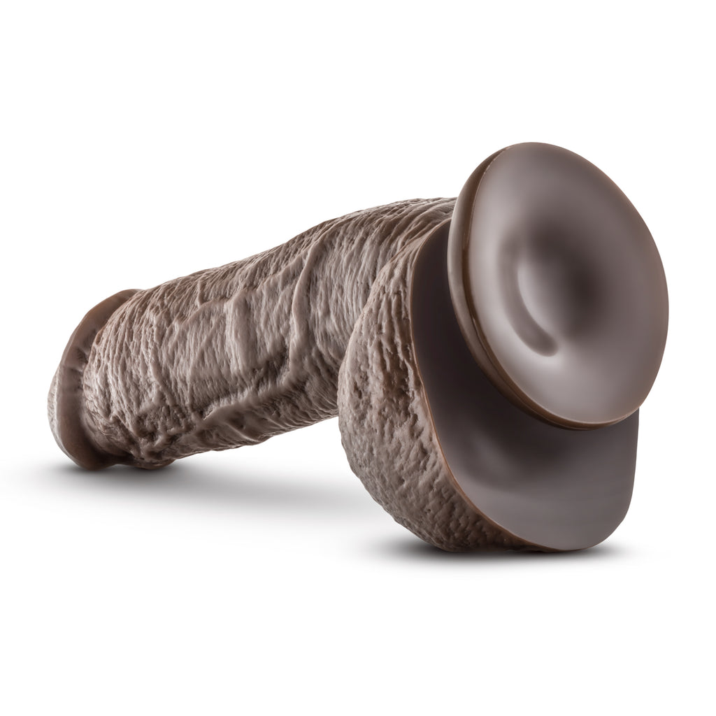 Dildo Dr. Skin - Mr. D - de 8,5 pulgadas con bolas - Negro