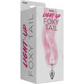 Plug anal de cola Foxy iluminado - Rosa