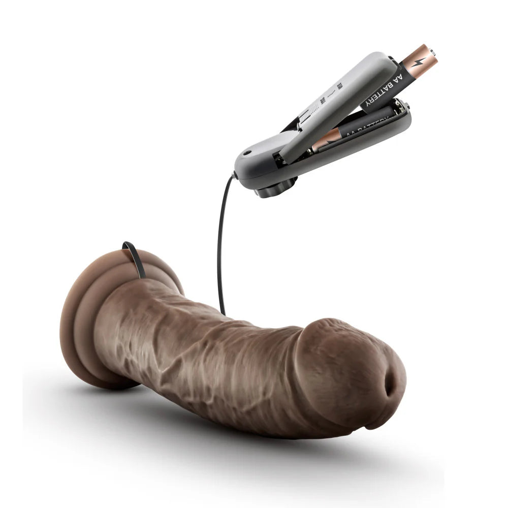 Vibrador Dr. Skin - Dr. Joe - 8 pulgadas con ventosa - Chocolate