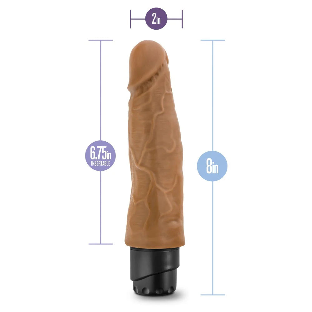 Vibrador Dr. Skin - Cock Vibe 14 - 8 Inch - Mocha