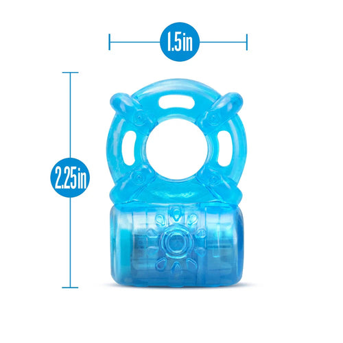 Anillo Stay Hard - Rechargeable 5 Function - Blue